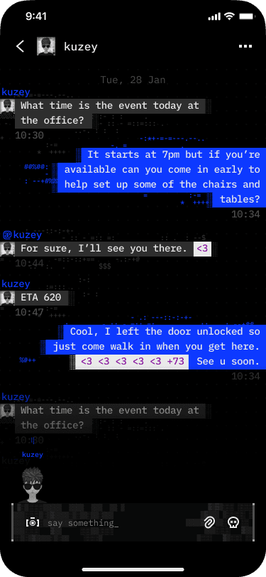 Chat screen