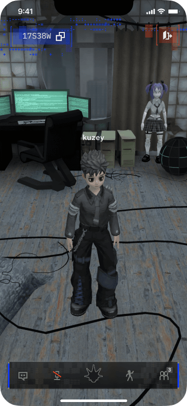 Mobile game screen